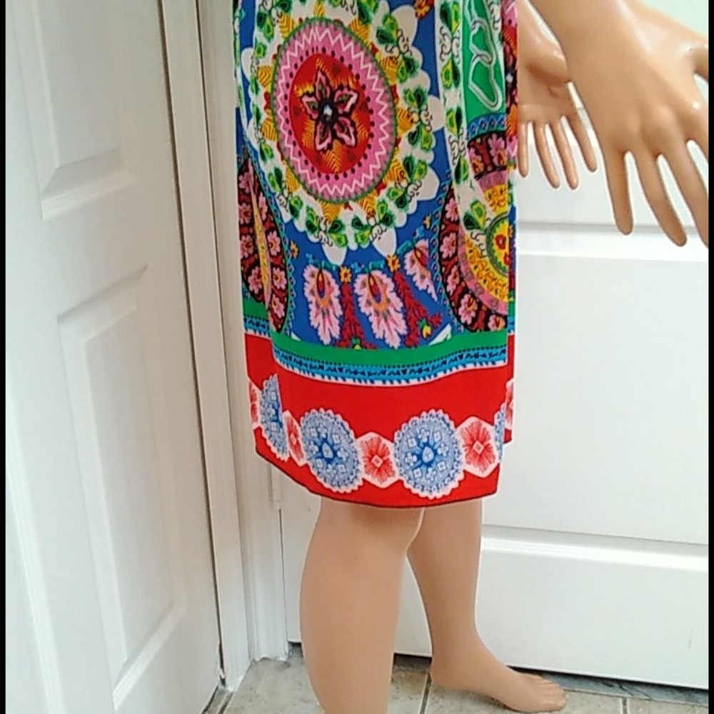 Colorful Sun Dress. Size M/L No Label - Picture 7 of 14